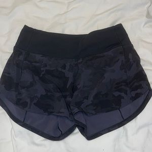 lululemon athletica Black Camo Athletic Shorts